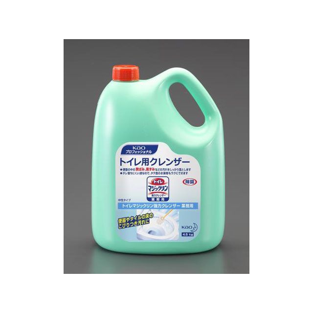 ESCO 4.5L 室内用便器・豪然たる中性洗剤（トイレマジックリン/4個） EA922KD-3B エスコ 制作室手道具