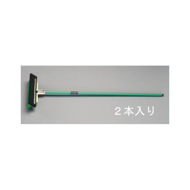 ESCO 450x1380mm 床洗浄ブラシ（ラバー付/2本） EA928CC-42 エスコ 作業場工具