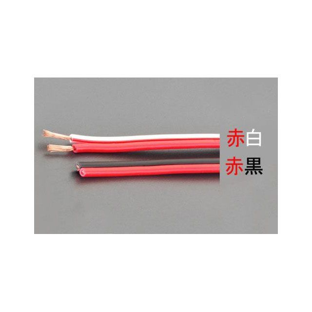 ESCO 125V/7Ax50m 金棒引き吊りひも（赤/黒） EA940AC-8 エスコ 電動手道具