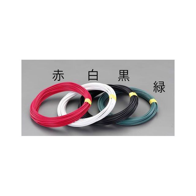 ESCO 2.0mm2 x 50m IV電線（撚線/緑） EA940AT-54 エスコ 電動工具