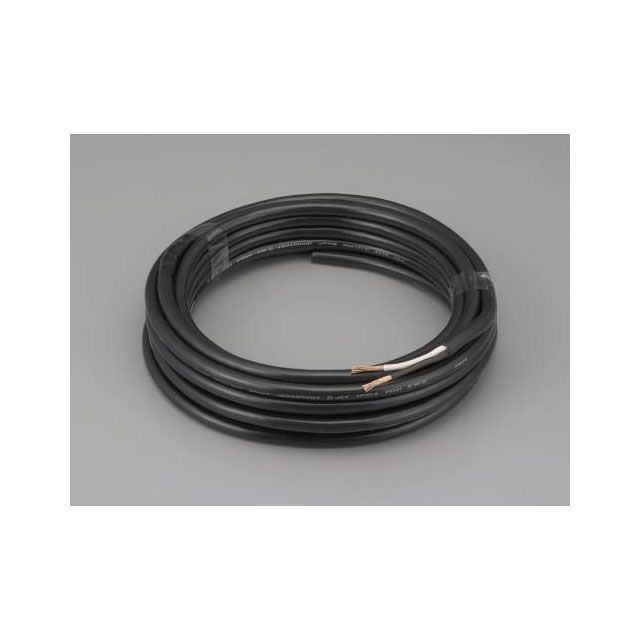 ESCO 2.0粍2x10m/2芯 2種EP天然ゴム キャブタイヤケーブル EA940AX-21 エスコ 電動手道具