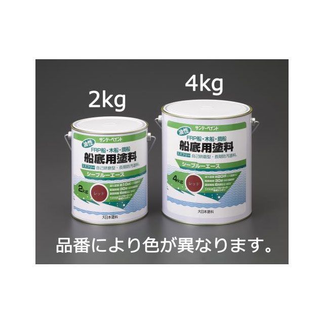 ESCO 2.0kg 油性 船底用塗料（赤） EA942EN-1 エスコ 作業場工具