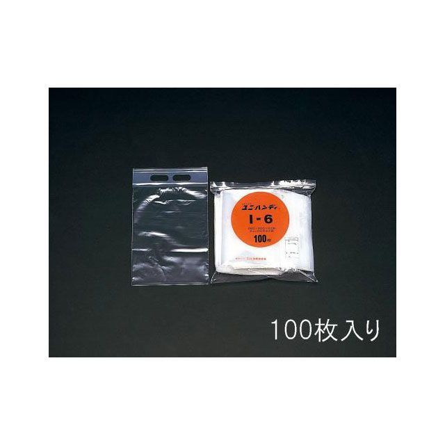 ESCO 340x480mm ハンディー袋（チャック付/100枚） EA944CC-480 エスコ 作業場工具
