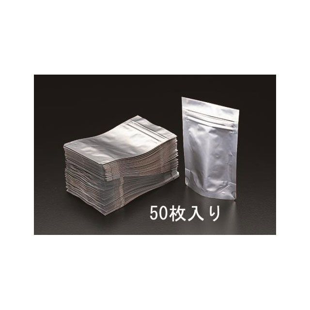 ESCO 240x340粍 軽銀袋（ファスナー付/50枚） EA944CE-24A エスコ 制作室手道具