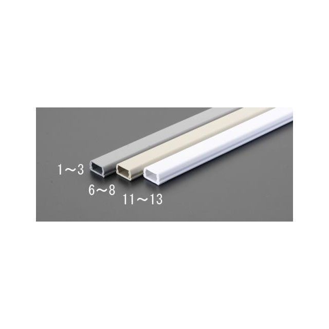 ESCO 26mmx1.0m モール（プラスチック製/灰/10本） EA947HM-3 エスコ 電動工具