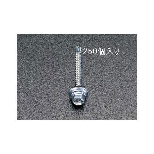 ESCO 6x35粍 六角頭ピアス螺旋釘（判子付/250本） EA949EF-63 エスコ お手々物の具