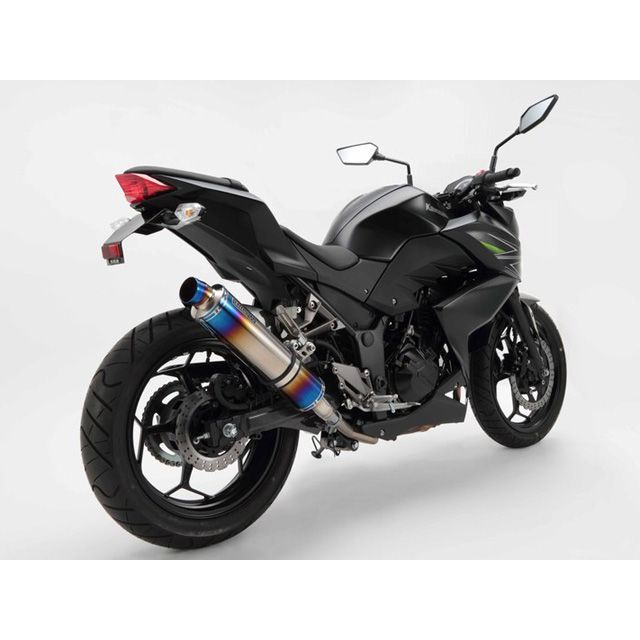 BMS RACING FACTORY R-EVO スリップオン サイレンサー ヒートチタン D416-53-P1S BMS マフラー本体 Z250