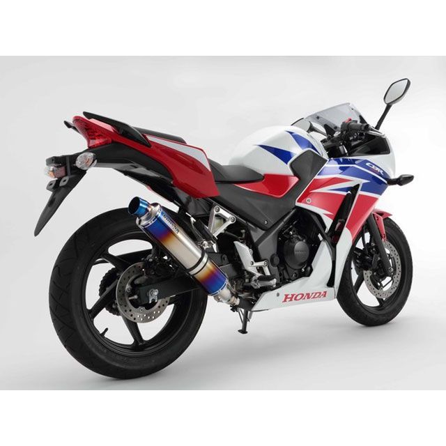 BMS RACING FACTORY R-EVO スリップオン JMCA サイレンサー ヒートチタン G167-53-P1J BMS マフラー本体 CBR250R