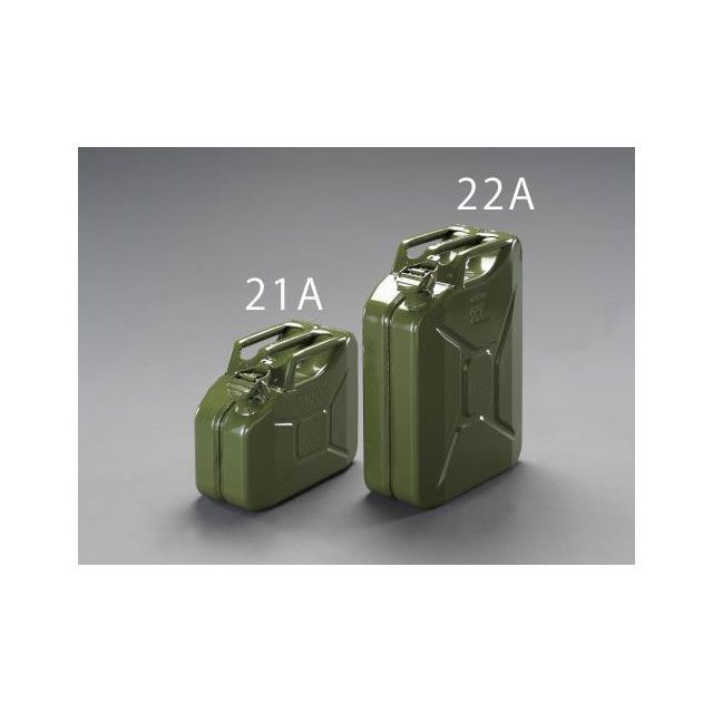 ESCO 10L ガソリン携行缶(横型/OD色) EA991HB-21A エスコ 作業場工具|パークアップ 店