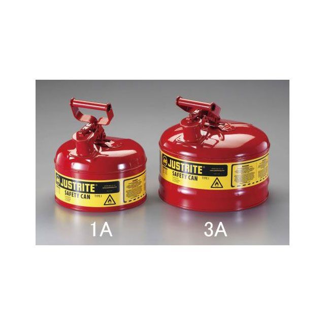 ESCO 9.5L セーフティー油絵の具缶（赤いこと） EA991JA-3A 製造業者店卸し資産あり エスコ 制作室手道具