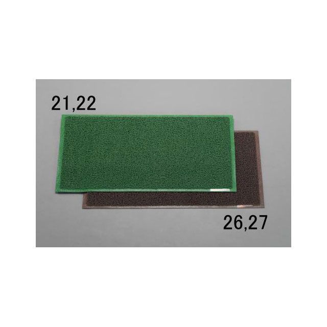 ESCO 0.9x1.5m/9.0mm 泥落しマット(ライトグリーン) EA997R-22 エスコ 作業場工具|パークアップ 店