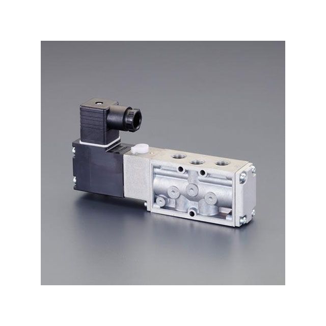 ESCO AC100V・Rc1/4” 5道のり電磁弁（流束2.0C） EA153HL-13 エスコ 制作室手道具