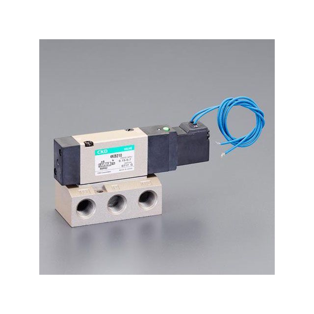 ESCO AC100V・Rc1/4” 5方向電磁弁（流量6.30C） EA153HL-47 エスコ 作業場工具
