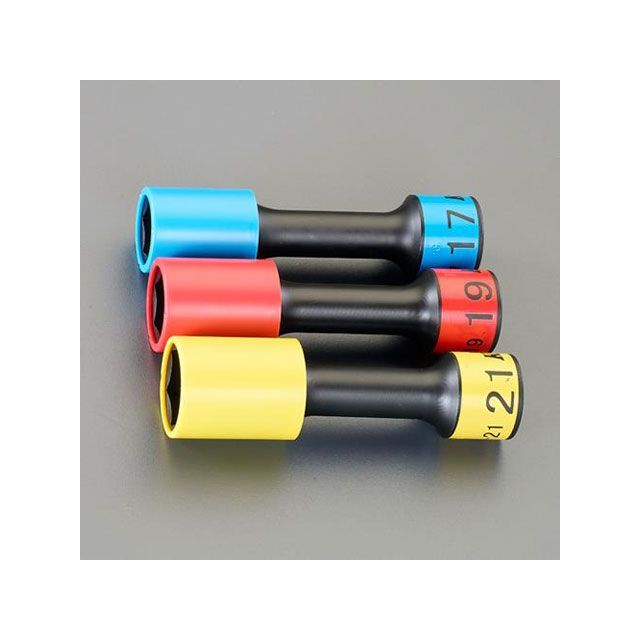 ESCO 1/2”DRx 7・19・21粍 ホイールナットインパクトソケット（薄肉） EA164KG エスコ お手々物の具