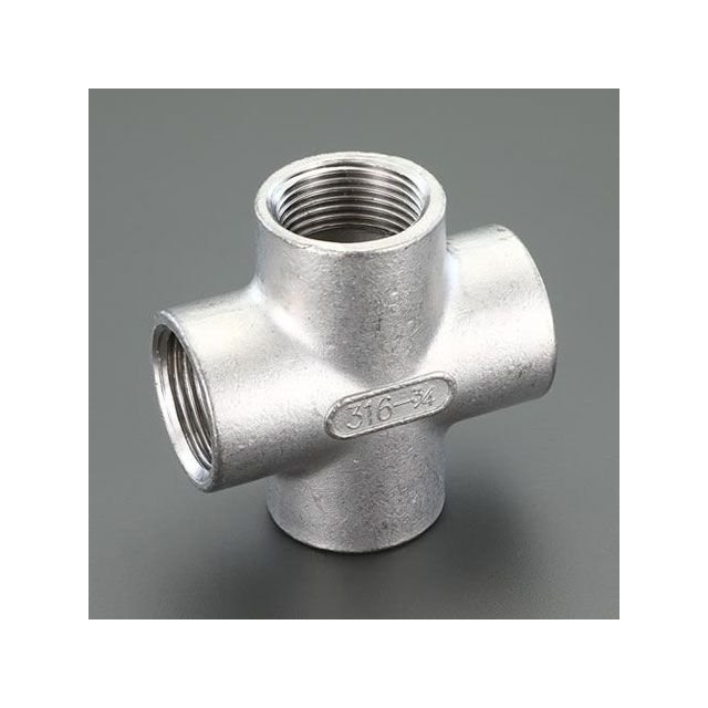 ESCO Rc1・1/2” 差し交わすあと継ぎ（ステンレス鋼製） EA469AR-315A エスコ 制作室手道具