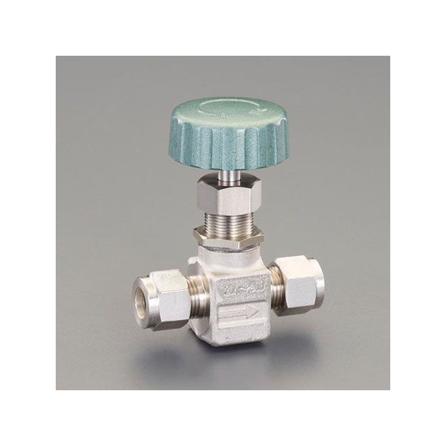 ESCO 1/2” ニードルバルブ（ステンレス製） EA470CN-304 エスコ 作業場工具