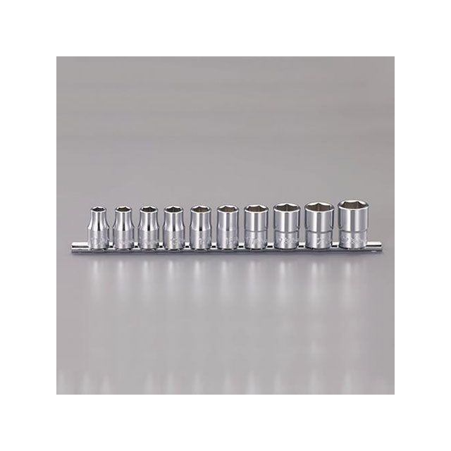 ESCO 1/2”DR ソケットセット（10個組） EA618CH エスコ ハンドツール