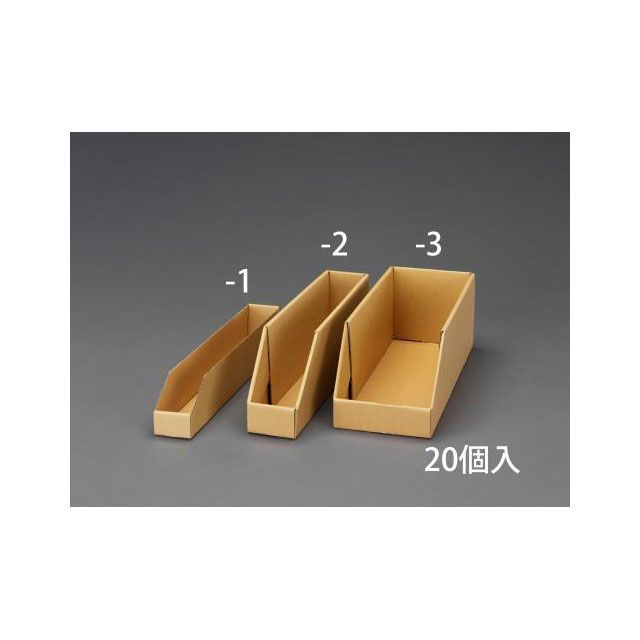 ESCO 200x550x182mm 棚用トレー（20枚） EA661CW-3 メーカー在庫あり エスコ 作業場工具