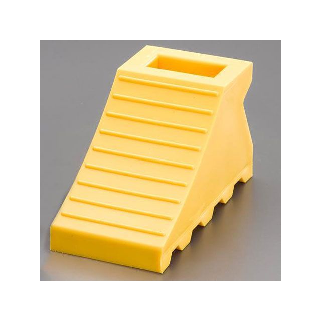 ESCO 110x235x125mm タイヤストッパー（黄/ヒモ付/1組） EA984VA-92 メーカー在庫あり エスコ 洗車・メンテナンス