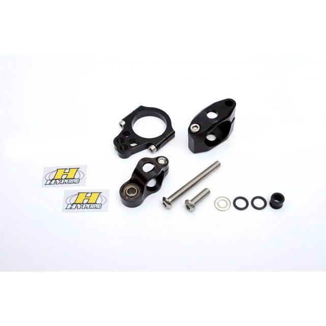 HYPERPRO CNCステアリングダンパーステーSET 120mm ブラック 22119018B ハイパープロ その他ハンドル関連パーツ SPORTSTER XL1200 SPORTSTER XL883｜パークアップ 店