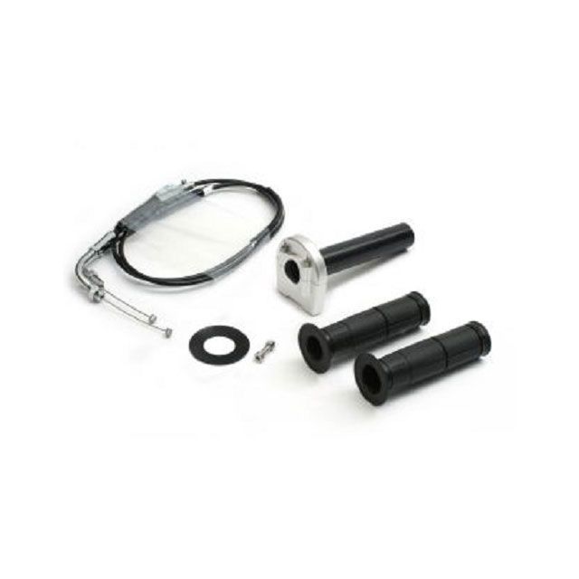 ACTIVE スロットルキット ホルダー：タイプ3/シルバー 巻取φ28 メッキ金具 1067042 アクティブ グリップ関連パーツ GSX-R600｜パークアップ 店