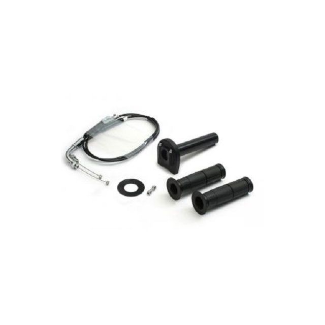 ACTIVE スロットルキット ホルダー:タイプ3/ブラック 巻取φ40 メッキ金具 1061738 アクティブ グリップ関連パーツ CBR250R(ABS) CBR250R|パークアップ 店