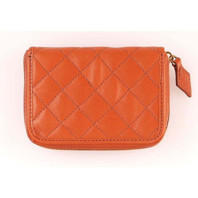 SHM LEATHER WALLET ミドル ダイヤステッチ（オールドゴールド） ASH014-4 SHM 財布