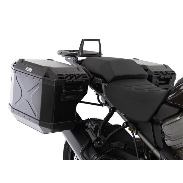 HEPCO＆BECKER サイドケースホルダー ＋ Xplorer（Cutout）セット black 651-7600-0001B ヘプコ＆ベッカー キャリア・サポート PAN AMERICA 1250/SPECIAL/ST