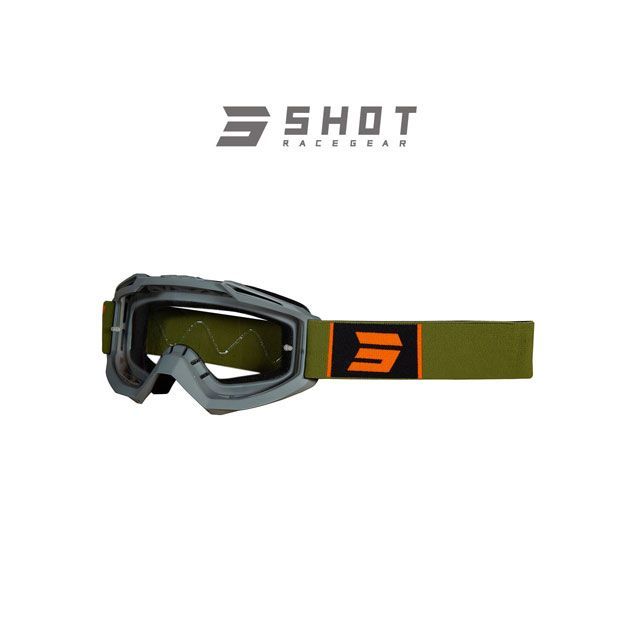 SHOT RACE GEAR ゴーグル ASSAULT（グレーカーキ） A0D-29A1-P01 SHOT RACE GEAR ゴーグル本体