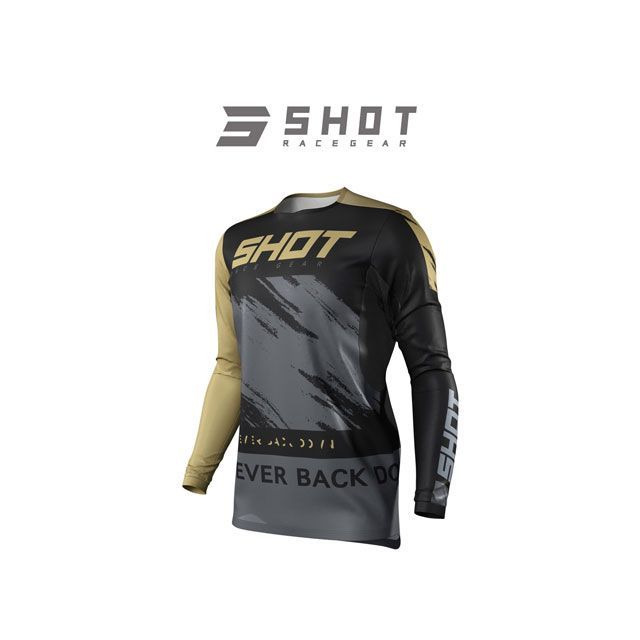 SHOT RACE GEAR ジャージ CONTACT DRAW(ゴールド) サイズ XL A0A-12B2-B01-11 SHOT RACE GEAR モトクロス用品|パークアップ 店
