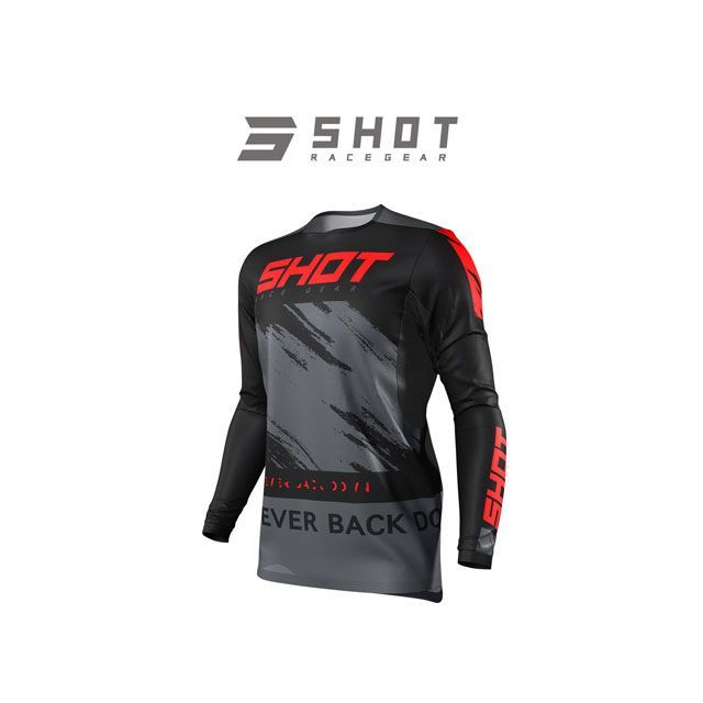 SHOT RACE GEAR ジャージ CONTACT DRAW（レッド） サイズ L A0A-12B2-B04-10 SHOT RACE GEAR モトクロス用品｜パークアップ 店
