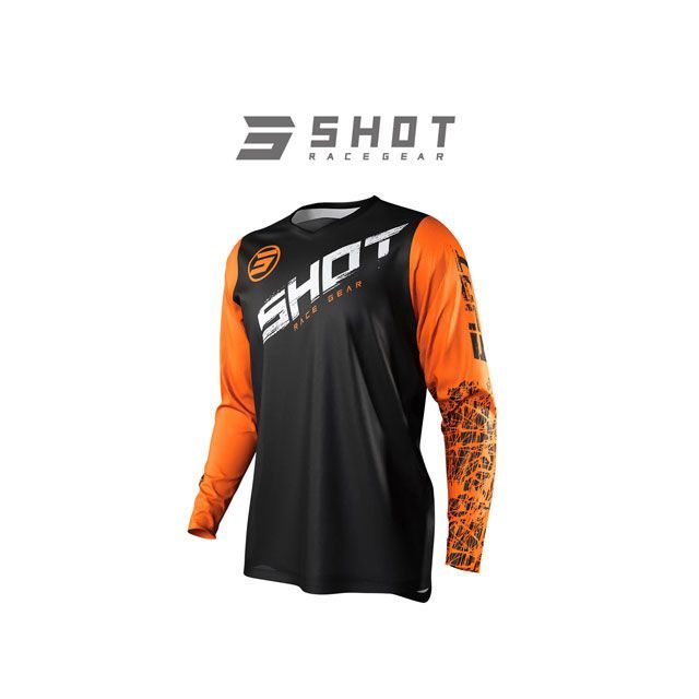 SHOT RACE GEAR ジャージ DEVO SLAM（オレンジ） サイズ L A0A-12C1-A03-10 SHOT RACE GEAR モトクロス用品
