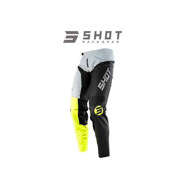 SHOT RACE GEAR パンツ DEVO STORM(ネオンイエロー) サイズ 36 A0A-11C2-B04-36 SHOT RACE GEAR モトクロス用品|パークアップ 店