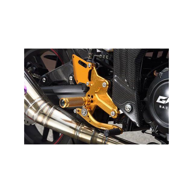 BABYFACE バックステップキット カラー ゴールド 002-DH02GD ベビーフェイス バックステップ関連パーツ GPX DEMON150GR｜パークアップ 店
