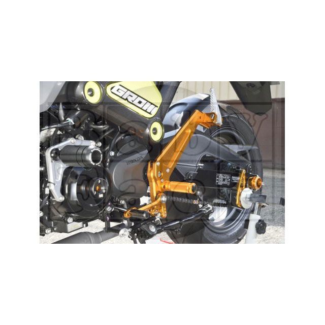 BABYFACE バックステップキット タンデム+ レースシフト カラー ブラック 002-H053BKR ベビーフェイス バックステップ関連パーツ GROM