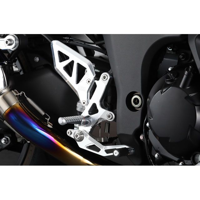 AELLA ライディングステップキット カラー ホワイト AE-10097 WT アエラ バックステップ関連パーツ NINJA1000SX