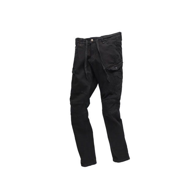 RIDEZ RDB1031 スリムフィットカーゴパンツ（ブラック） サイズ S RDB1031 ライズ パンツ