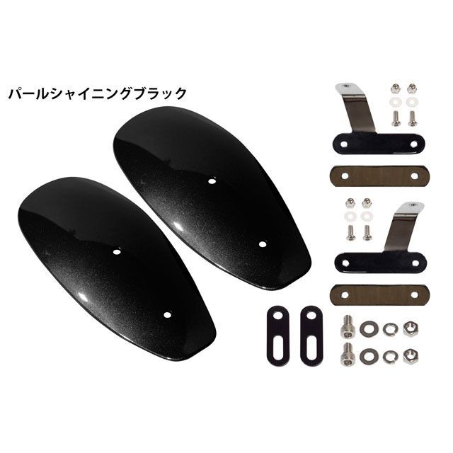 WW スーパーカブC125 専用 塗装ナックルガード(パールシャイニングブラック) ws-38-BK ワールドウォーク ハンドル周辺パーツ スーパーカブC125|パークアップ 店