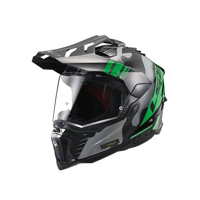 LS2 HELMETS EXPLORER F/エクスプローラーエフ（カモチタニウムグリーン） サイズ S 407012208S エルエスツーヘルメット オフロードヘルメット