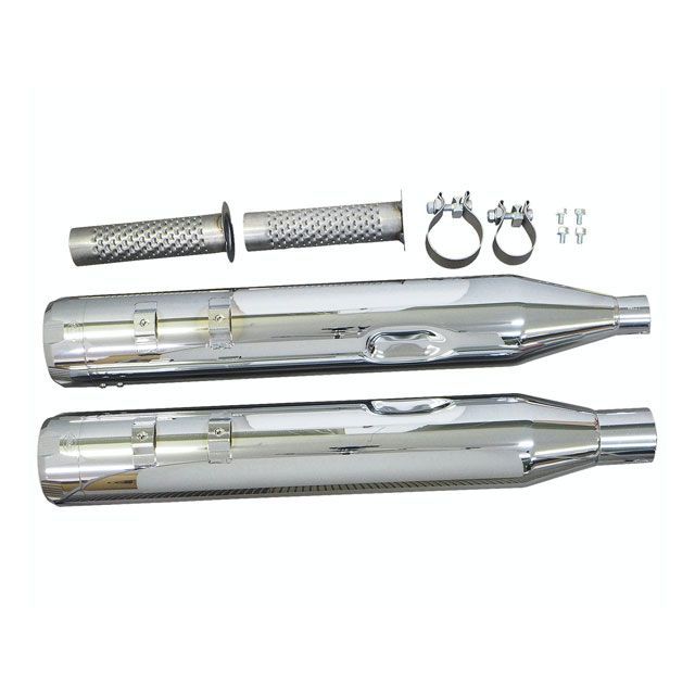 S&S Mk45 マフラー 17y- M8 クローム＋クロームスラスター ・020436 エス＆エス マフラー本体