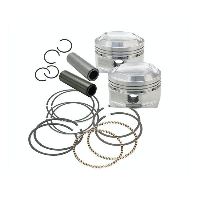 S&S 鍛造ピストンセット 3-5/8&rdquo; ＋.010&rdquo; ローコンプ XL ・022530 エス＆エス ピストン｜パークアップ 店