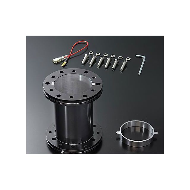 JDM アルミロングボススペーサー 100mm ブラック BS-10B JDM 内装パーツ・用品