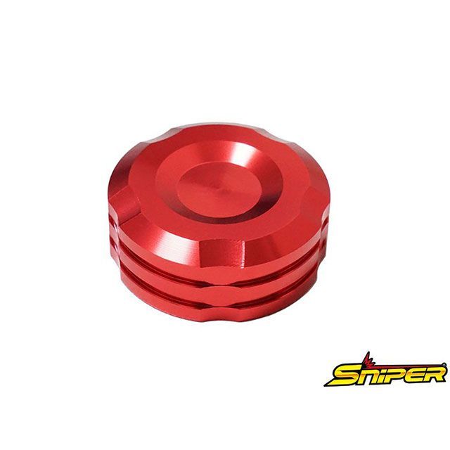 SNIPER マスターシリンダーキャップ 赤 42mm SP0141R メーカー在庫あり スナイパー マスターシリンダー 汎用