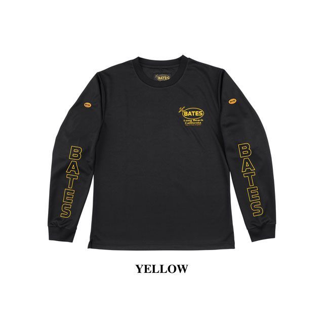 BATES BAT-L56M クールテックスロングスリーブTシャツ（イエロー） サイズ XXL BAT-L56M ベイツ カジュアルウェア