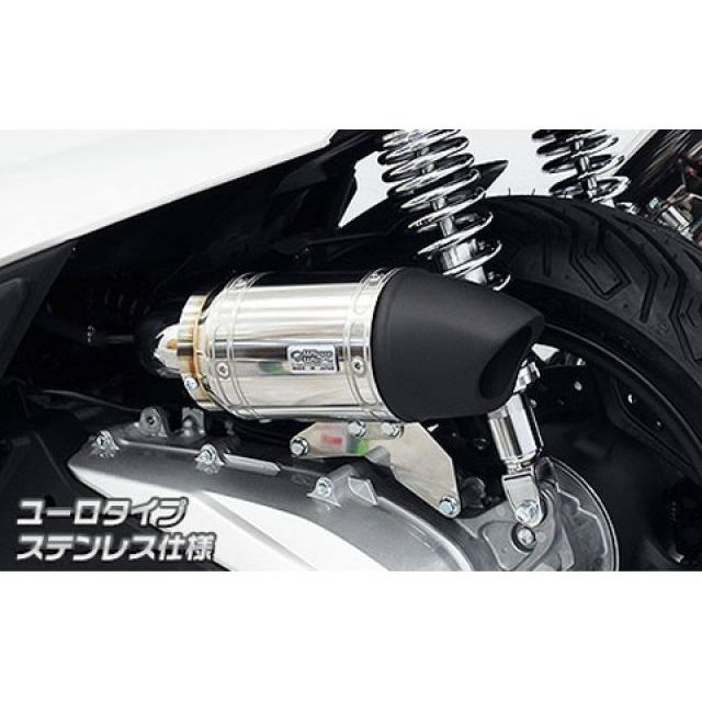 WirusWin PCX160（2BK-KF47）用 サイレンサー型エアクリーナーキット ユーロタイプ タイプ ステンレス仕様 ウイルズウィン エアクリーナー PCX160