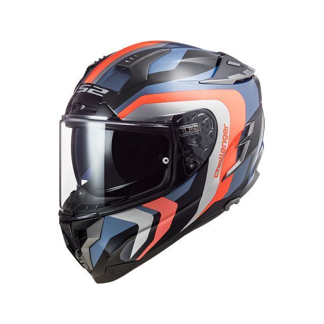 LS2 HELMETS CHALLENGER F（ギャラクティック ブルーフルオオレンジ） サイズ S 103274052S メーカー在庫あり エルエスツーヘルメット フルフェイスヘルメット