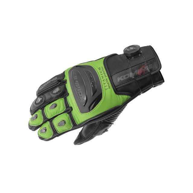KOMINE 2022年春夏モデル GK-254 ダイアルフィットスポーツレザーグローブ（ライムグリーン） サイズ XL ・06-254 コミネ レザーグローブ｜パークアップ 店 9,770円
