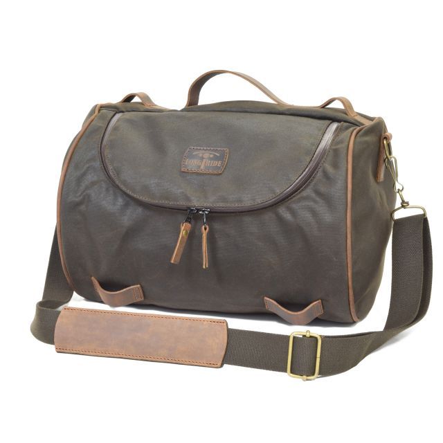 LONGRIDE ヘリテージ テールダッフルバッグ 23L（カーキ） CUS140WKHA ロングライド ツーリング用バッグ｜パークアップ 店