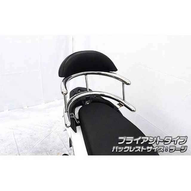 WirusWin ディオ110（2BJ-JK03）用 バックホールドタンデムバー ブライアントタイプ バックレストサイズ ラージ ウイルズウィン タンデム用品 ディオ110