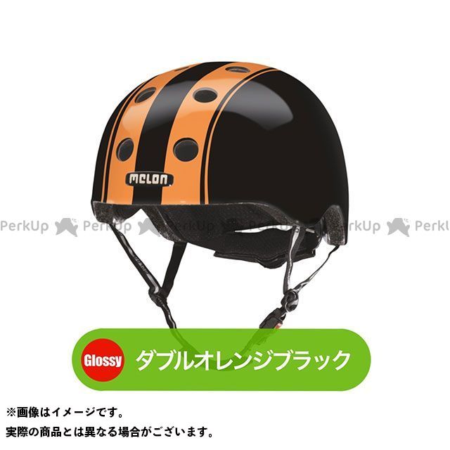 Melonhelmets(自転車) ダブルオレンジブラック サイズ